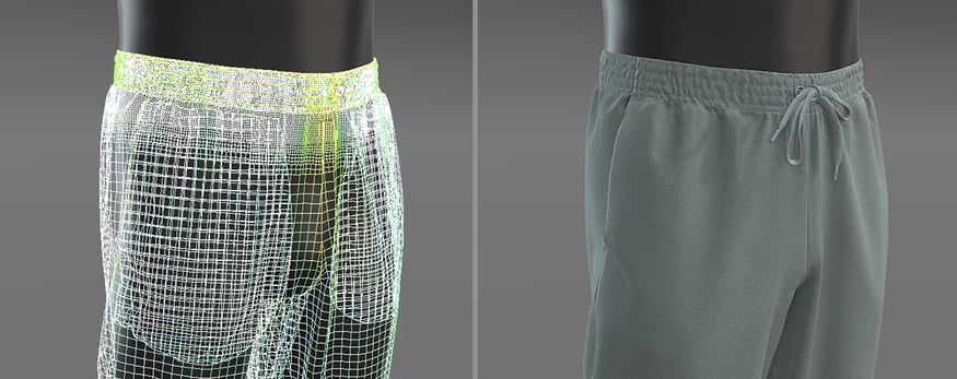 grid sudivision shaded and wireframe-3